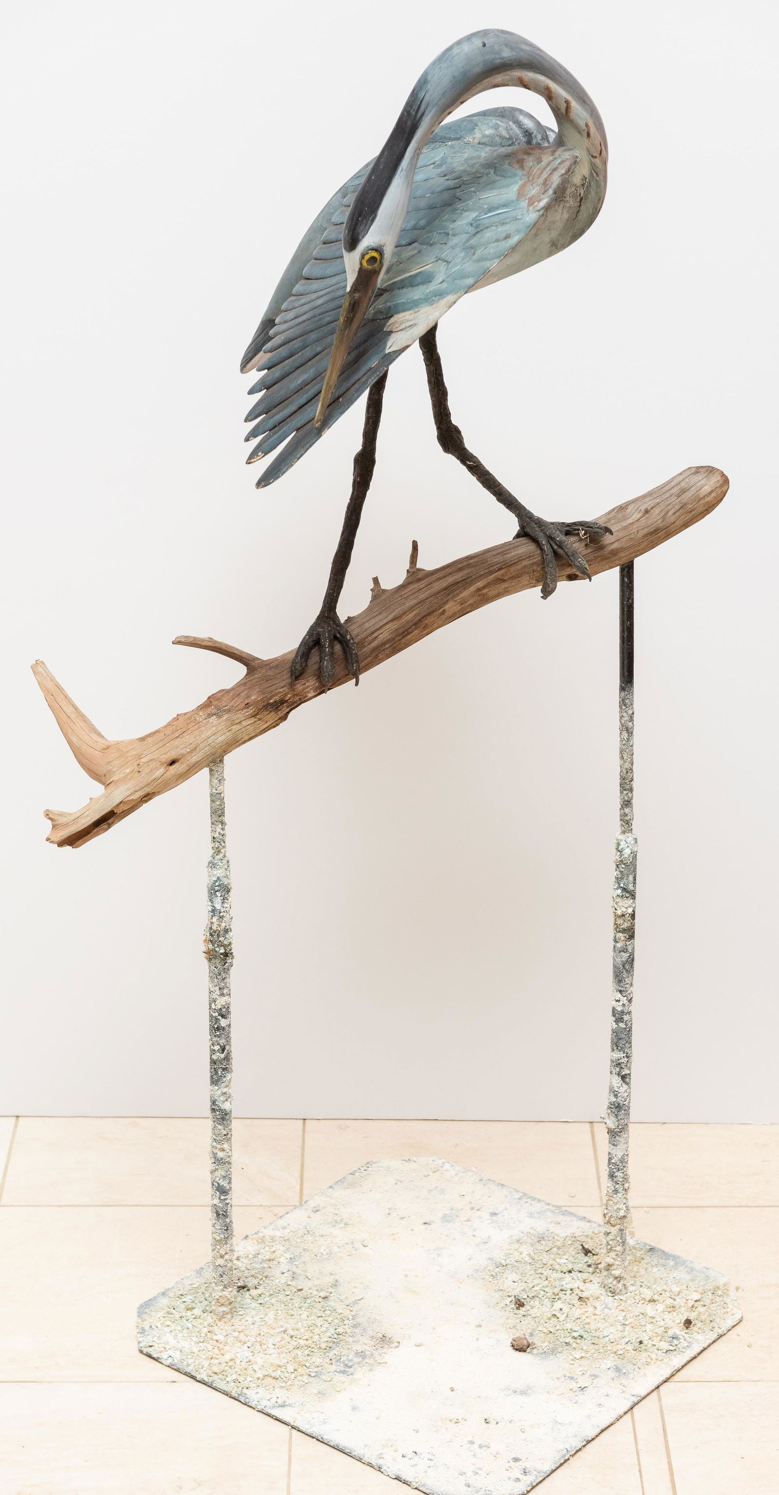 Patrick O'Rear Wood Great Blue Herring Decoy (1 of 3)