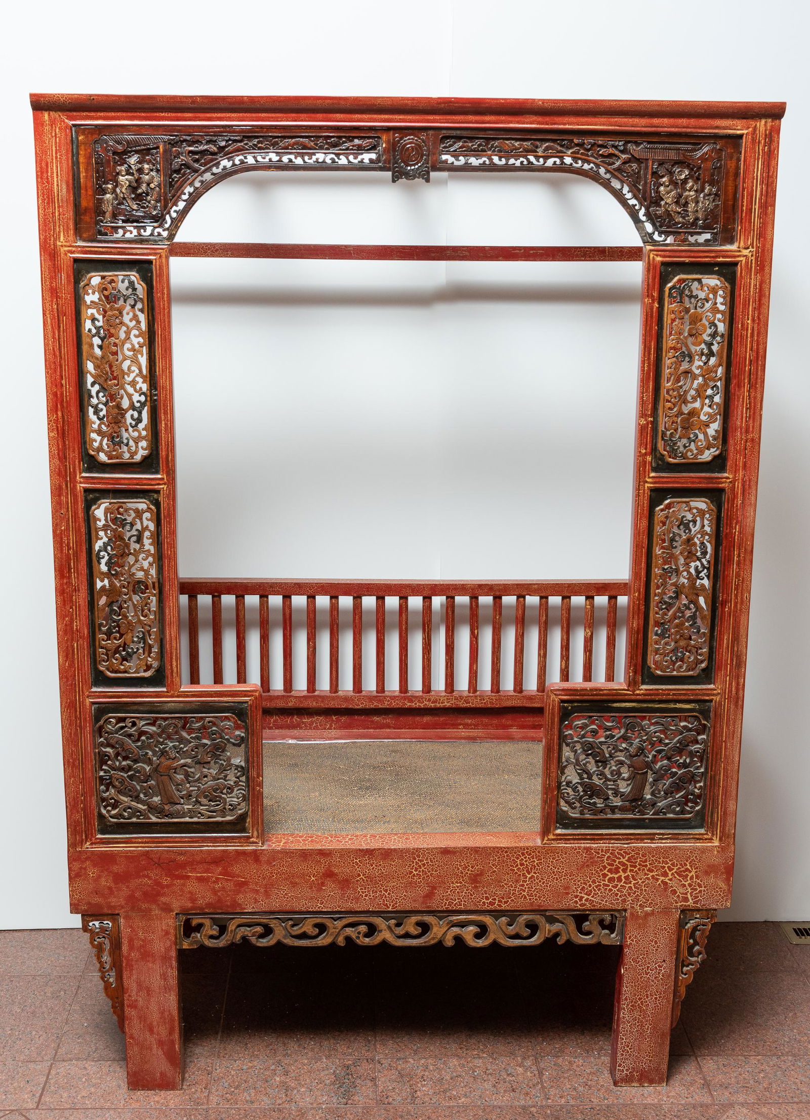 Antique Chinese Canopy Crib (1 of 3)