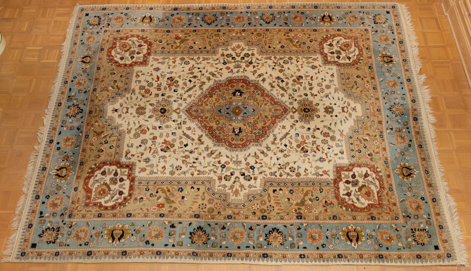 Indian Tabriz Room Size Rug (1 of 3)