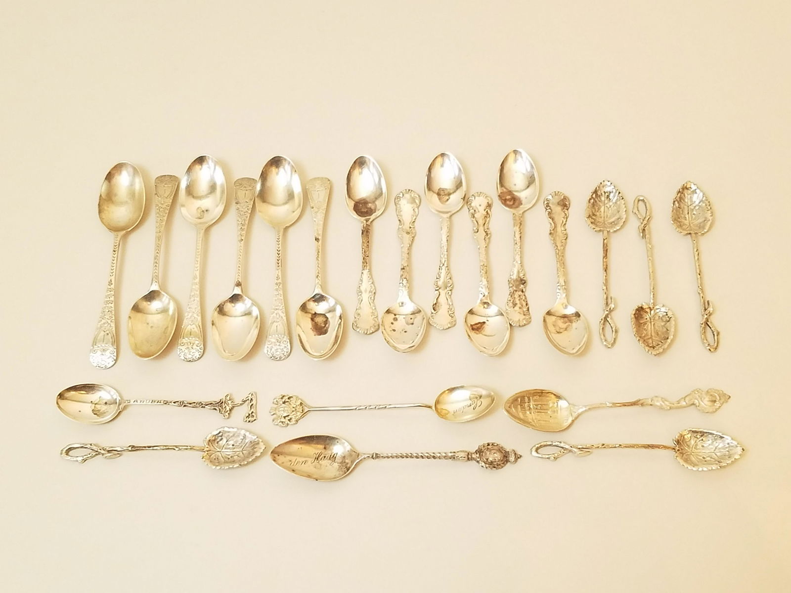 21 Silver Spoons incl. Sterling (1 of 5)