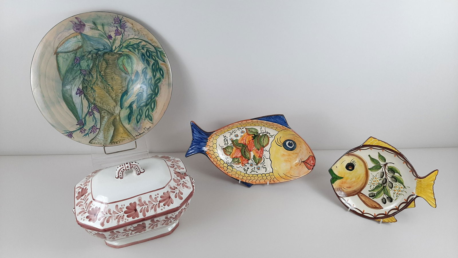 4 Pcs Portuguese Ceramics (1 of 6)