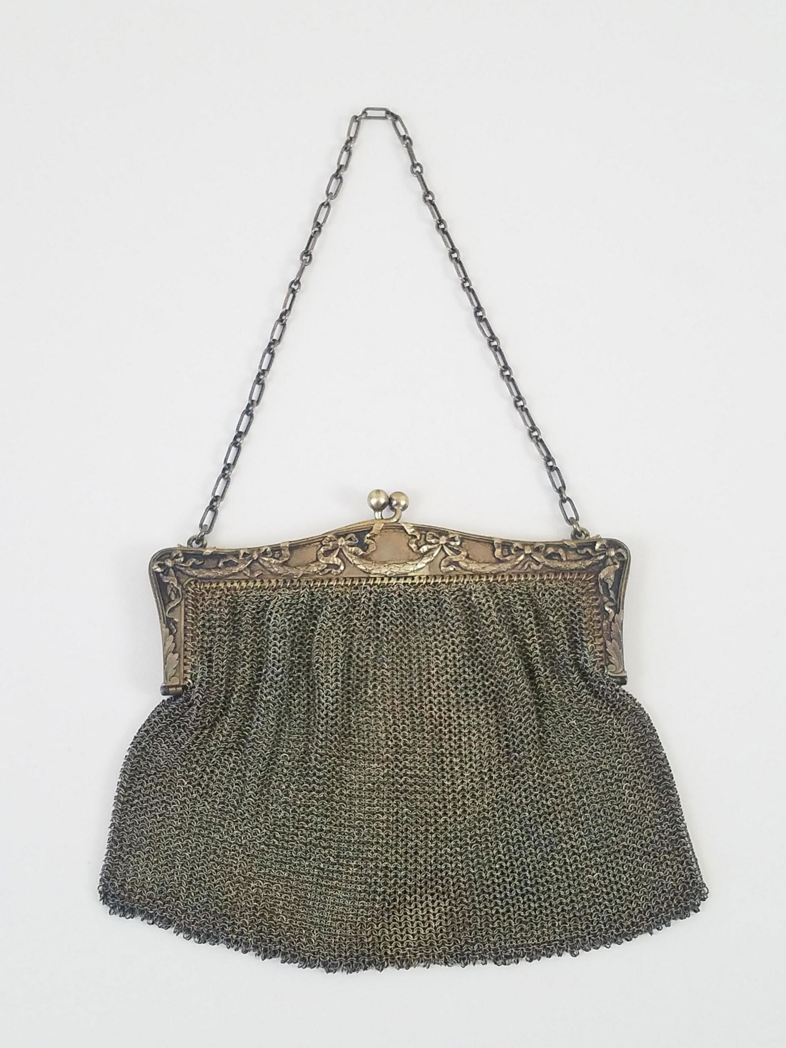 Edwardian Sterling Mesh Purse (1 of 3)