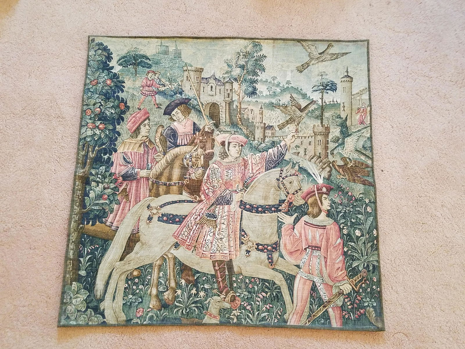 "Depart Pour La Chasse" French Tapestry (1 of 5)