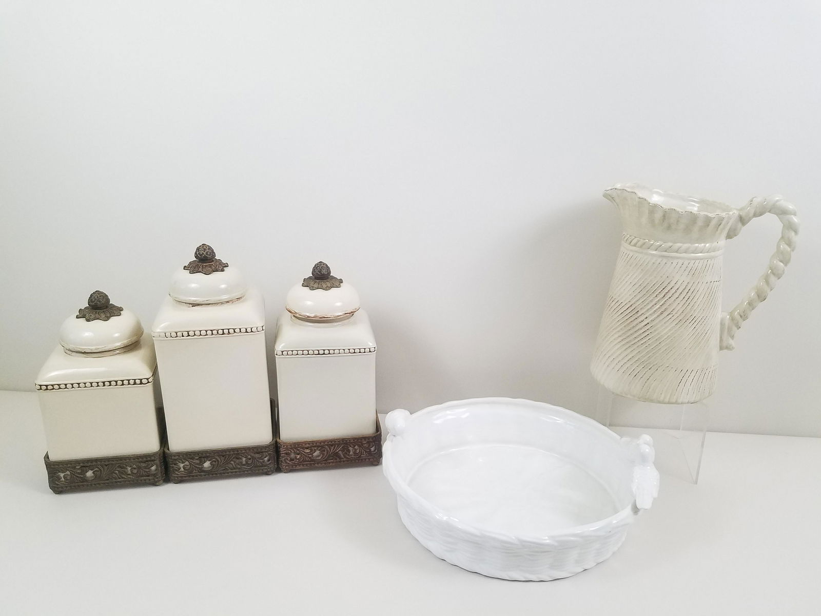 5 Pcs Ceramics incl Canister Set (1 of 7)