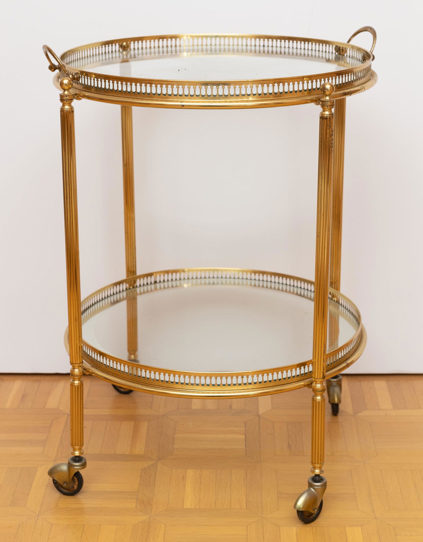Glass and Brass Side Table (1 of 3)