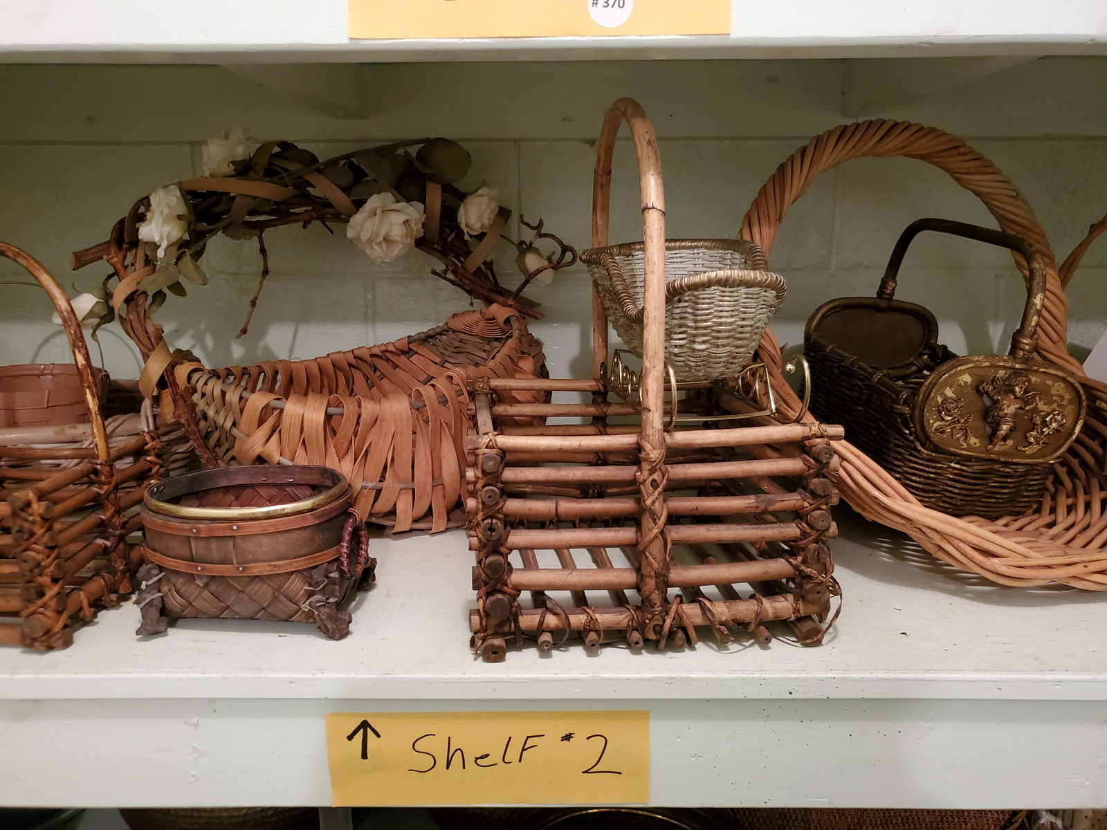 Shelf #2 26pcs Metal & Wicker Baskets (1 of 3)