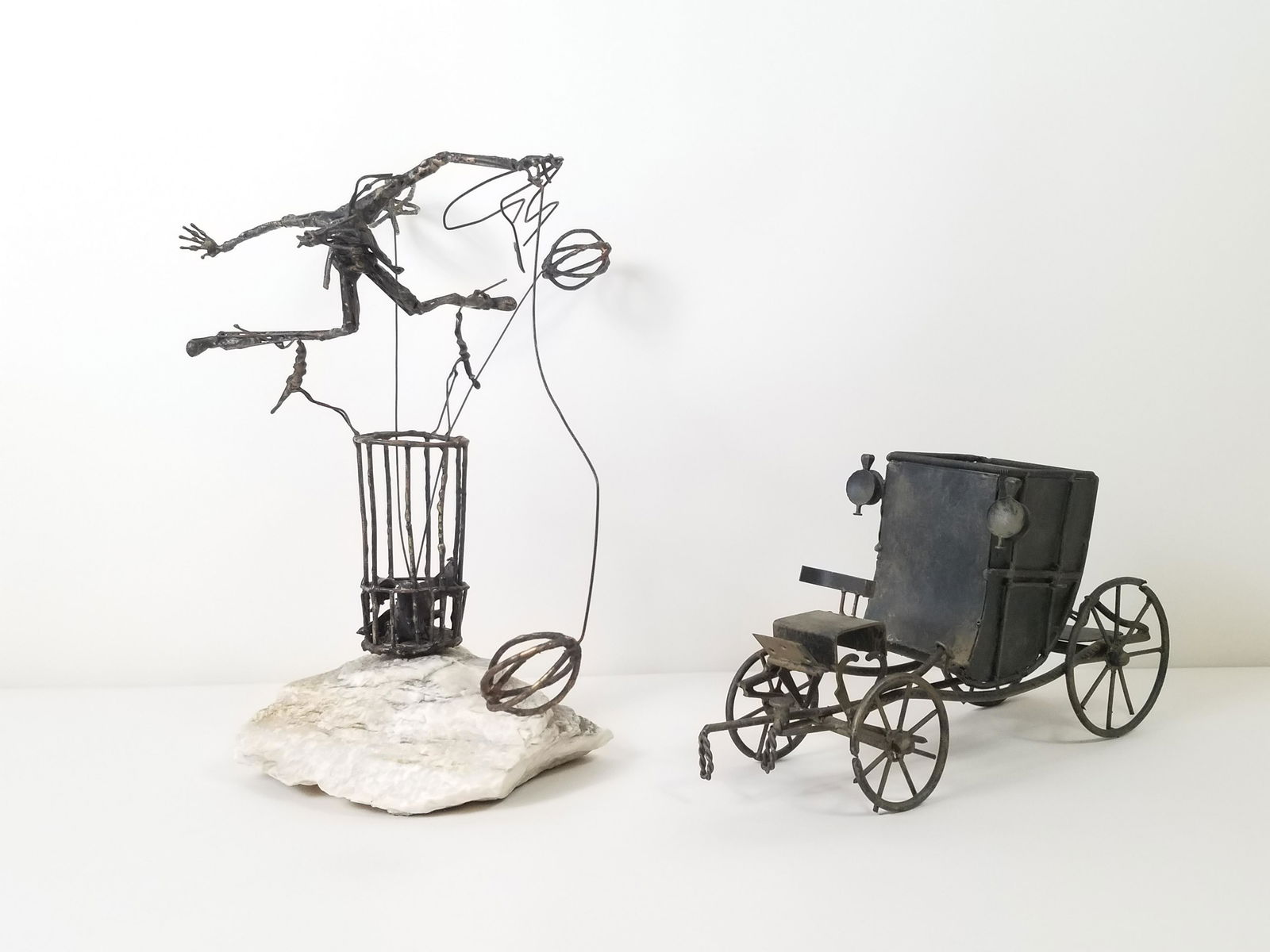 2 Metal Work Sculptures incl Car (1 of 4)