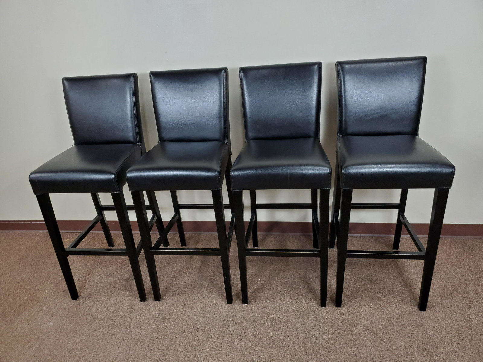 4 High Back Bar Stools (1 of 2)