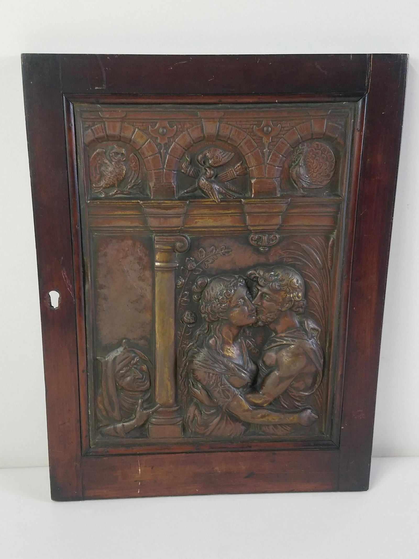 19th C Door Plaque of Johann Wolfgang (1 of 3)