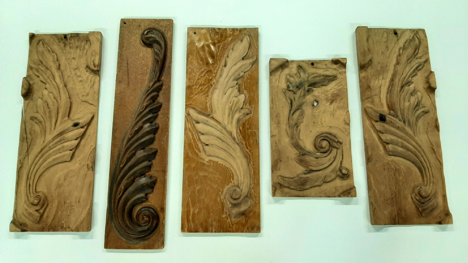 5 Hand Carved Furniture Element Samples (1 of 7)