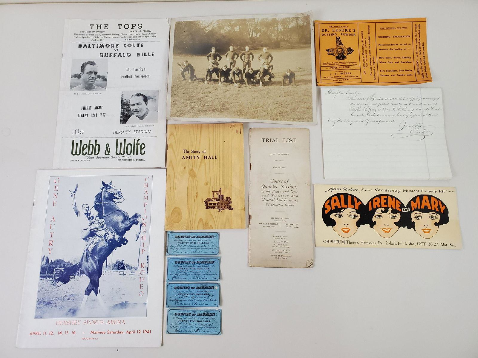 13 Pcs Central PA Ephemera Incl Sports (1 of 7)