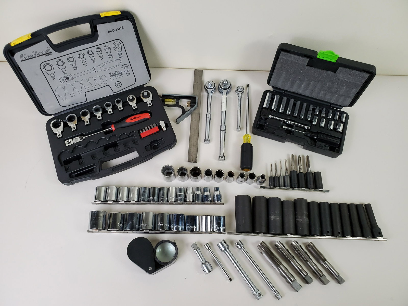 67 Pcs Socket Sets, Square, Tap & Die Bits (1 of 3)