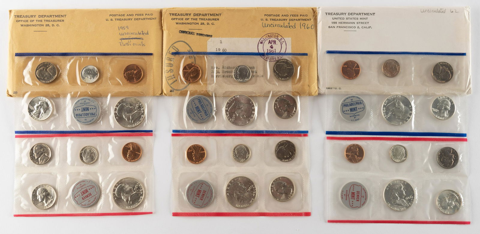 3 U. S. Mint Sets (1 of 7)