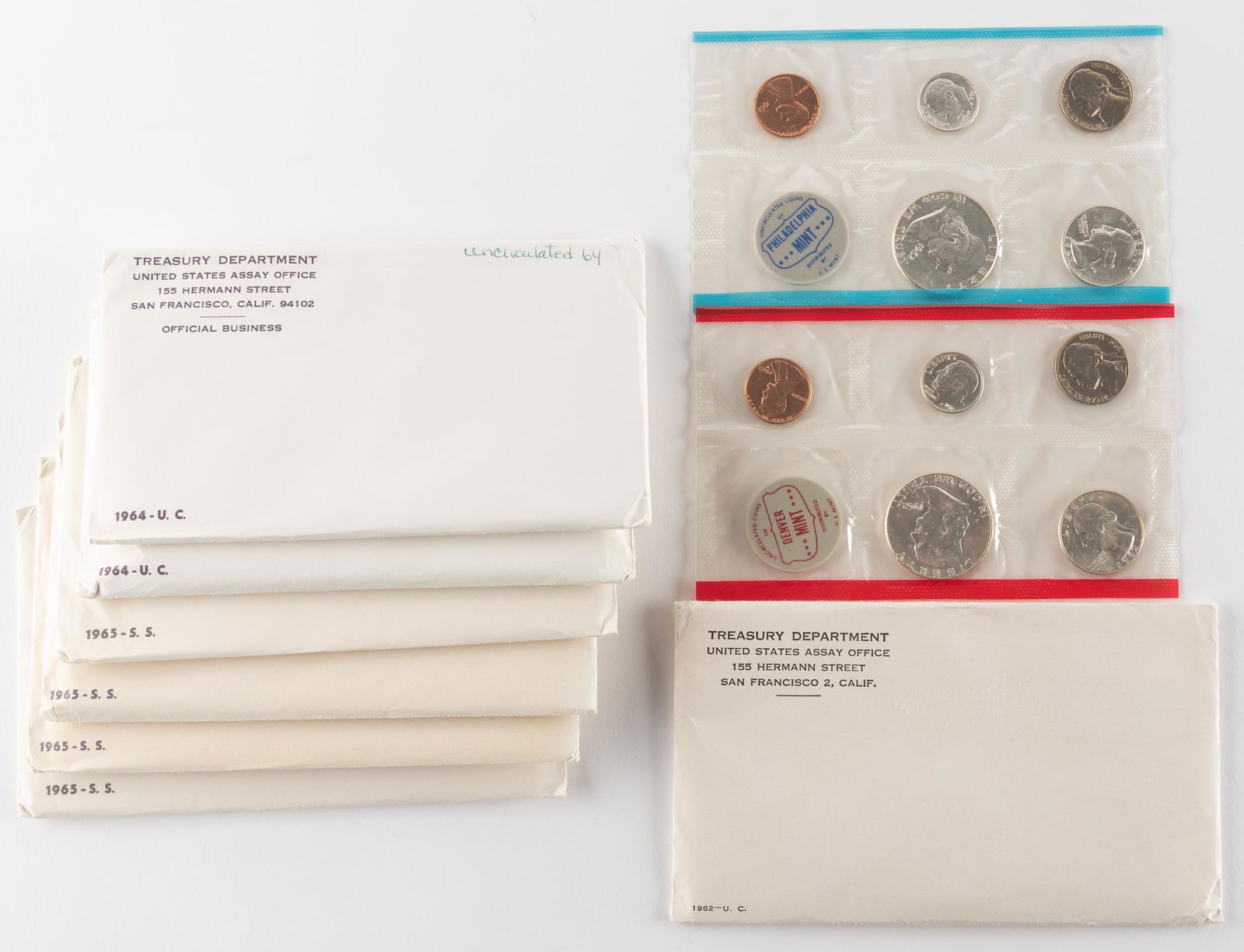7 U. S. Mint Sets (1 of 3)