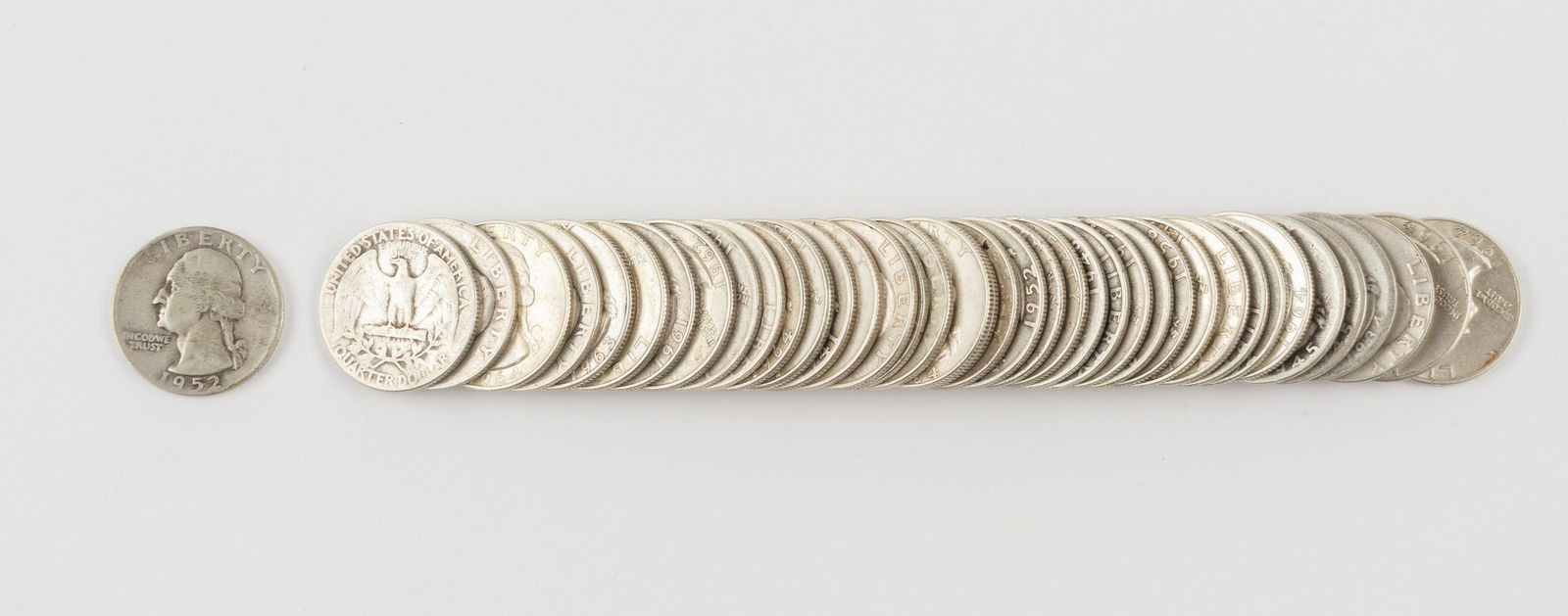 40 Silver Washington Quarters (1934-1964) (1 of 1)