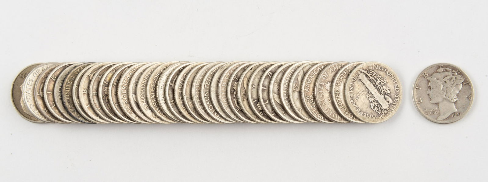 35 U.S. Silver Dimes 1924-1964 (1 of 1)
