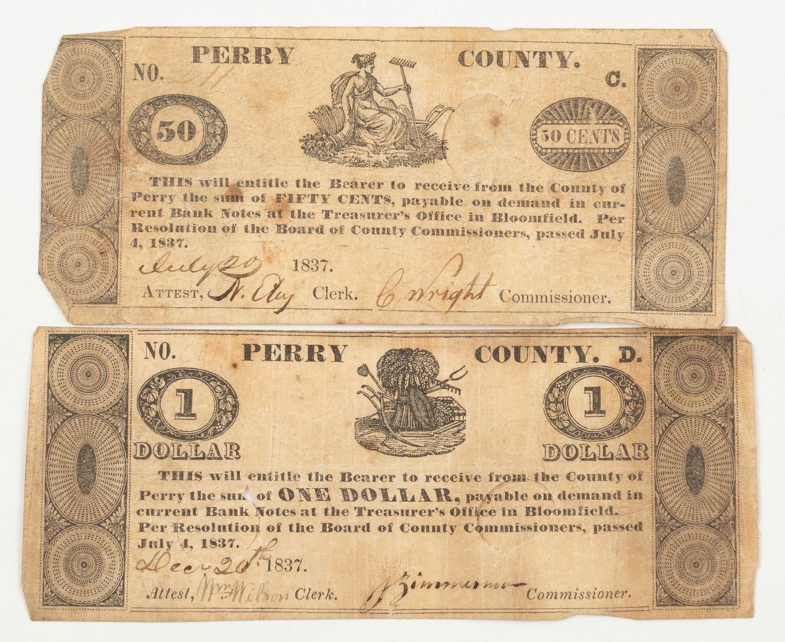 3 Obsolete Notes Perry & Fayette Counties (1 of 6)