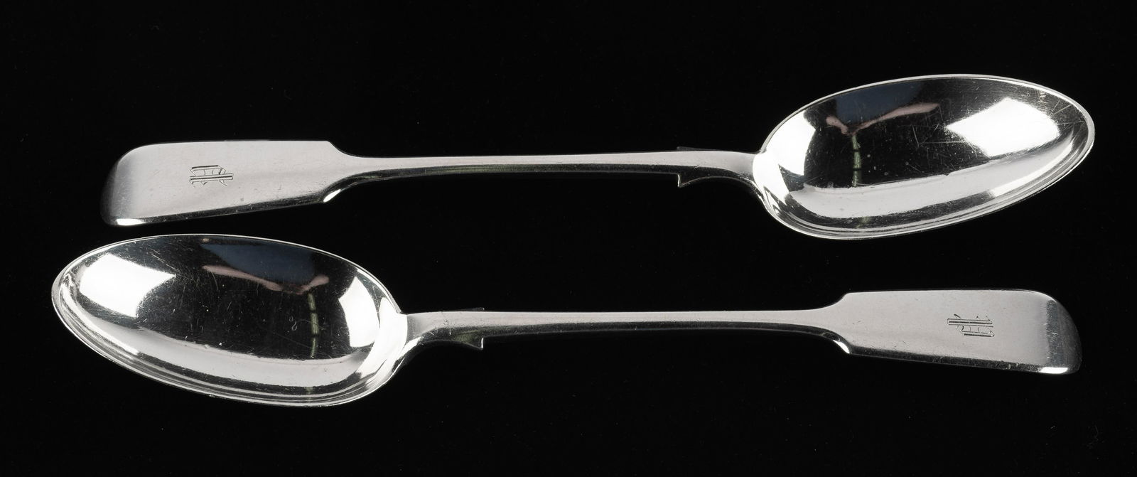 2 19th C English Serving Spoons (1 of 4)