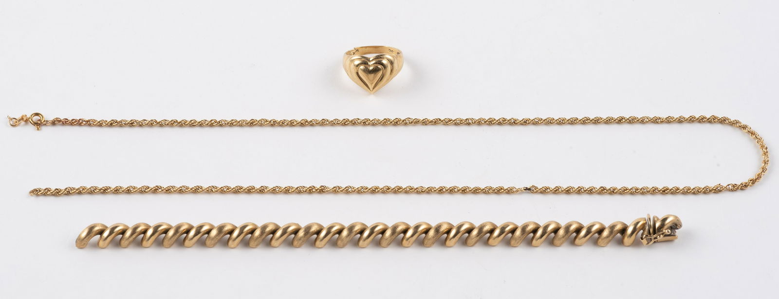 3 Pcs 14K Gold Jewelry (1 of 8)