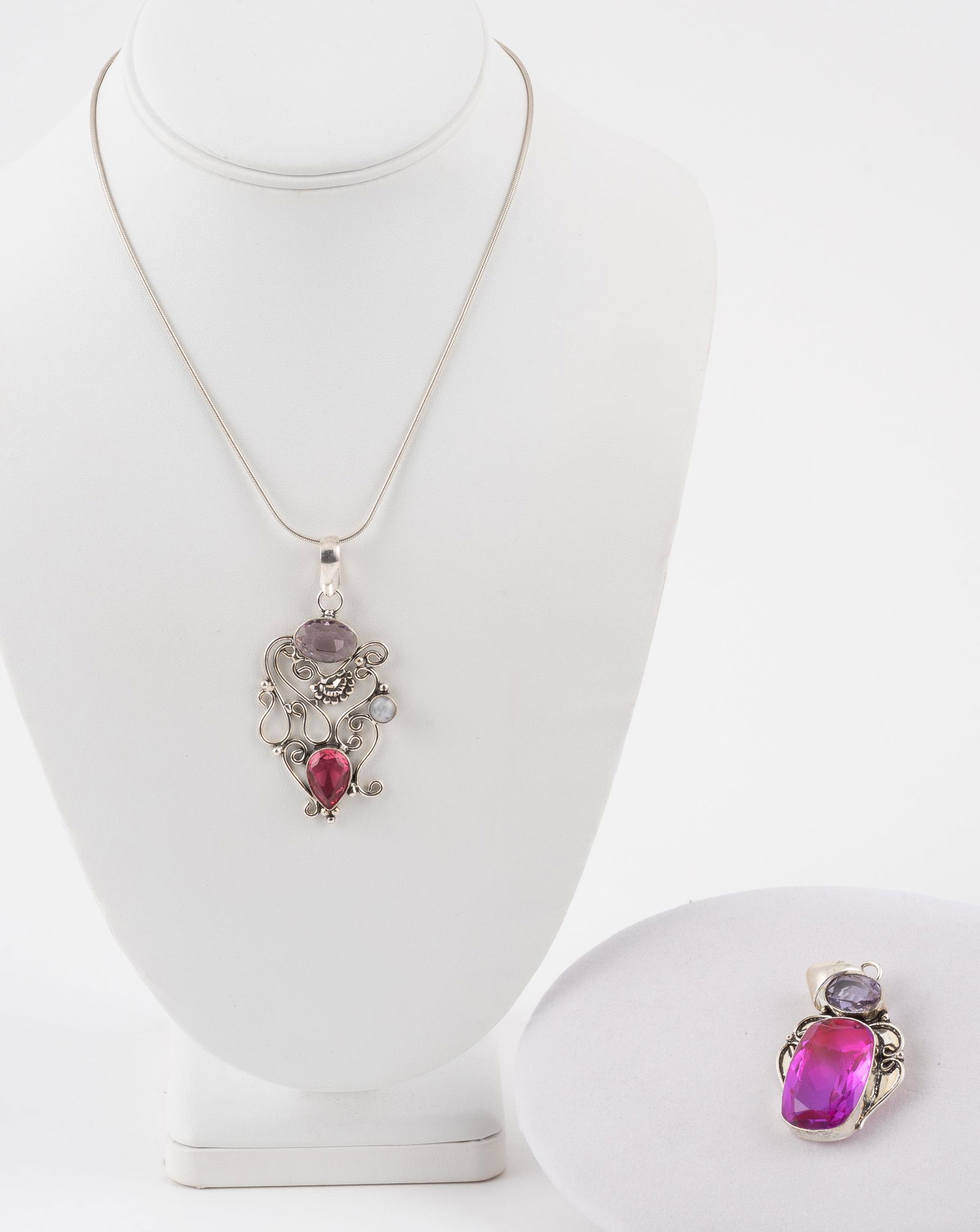 2 Sterling Gemstone Pendants (1 of 7)