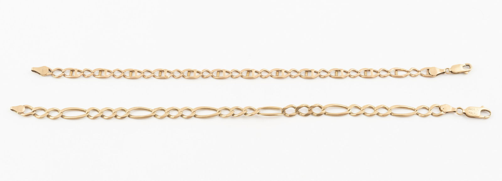 2 14K Link Bracelets (1 of 7)