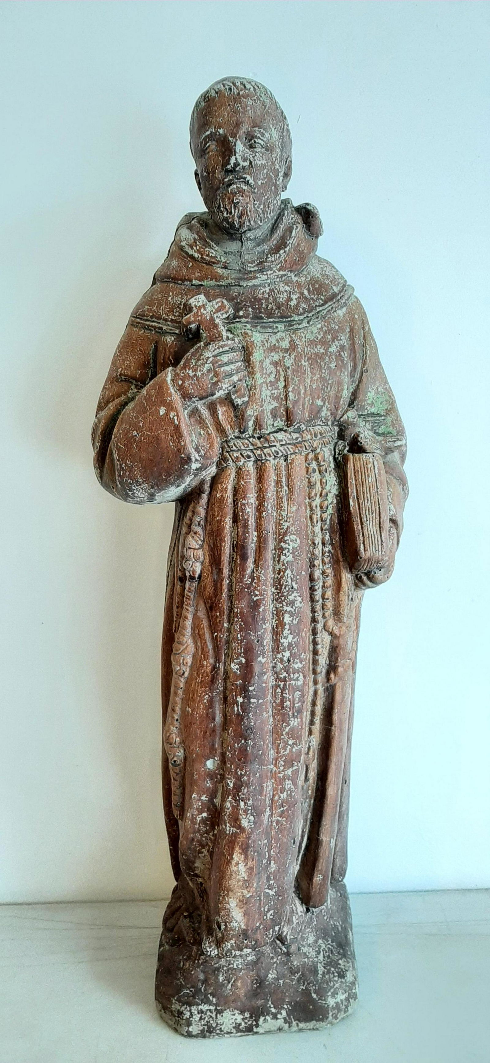 Painted Concrete St. Francis Statue (1 of 4)