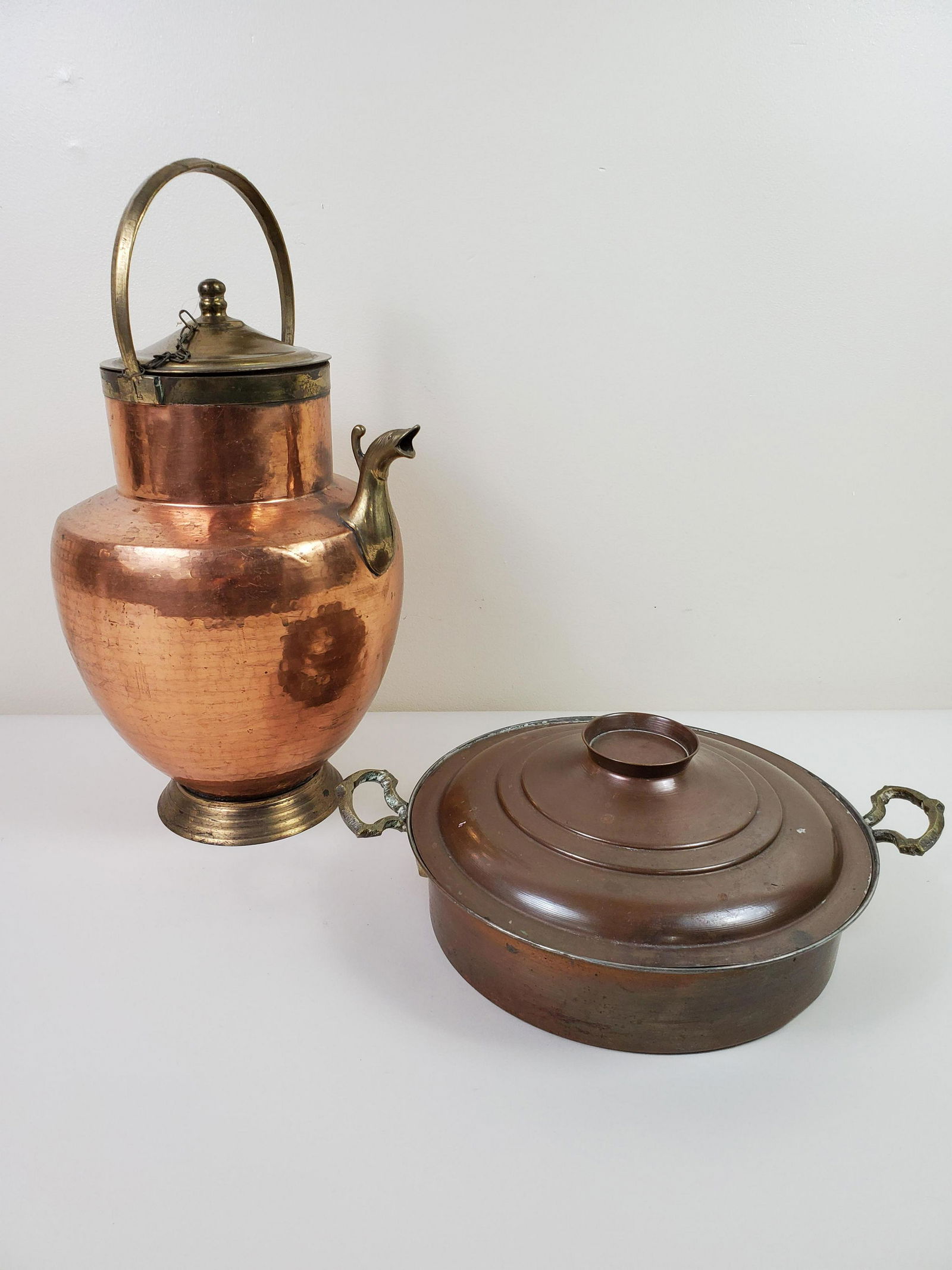 2 Pcs Copperware Incl Water Pitcher (1 of 5)