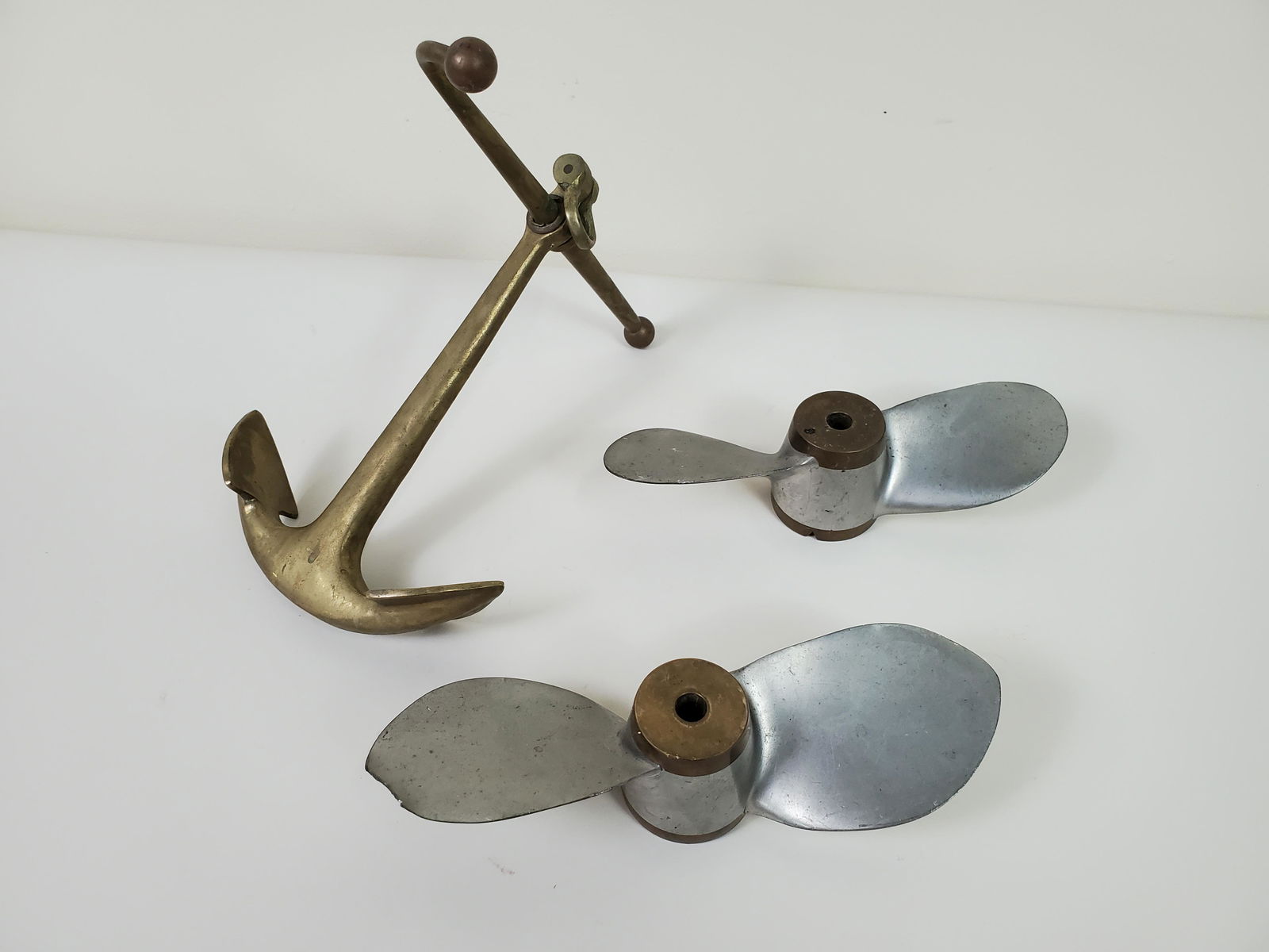 3 Pcs Naval Incl Brass Anchor (1 of 4)