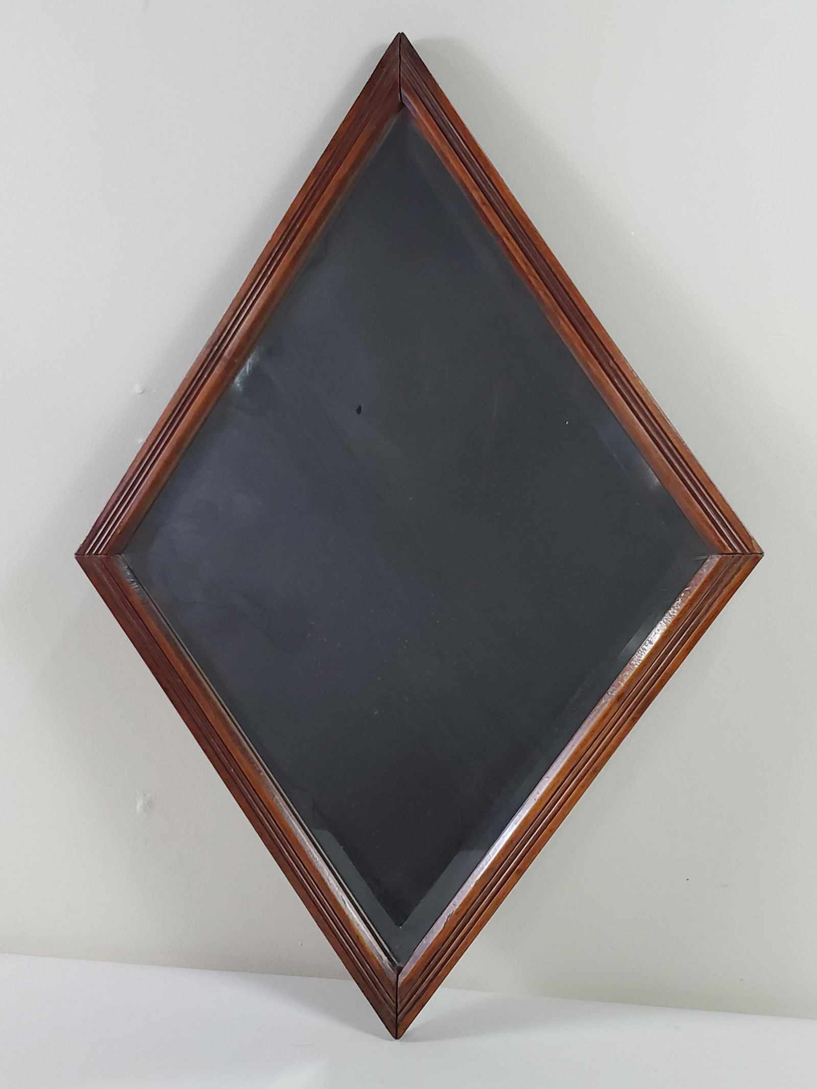 Diamond Form Mirror With Beveled Glass (1 of 2)