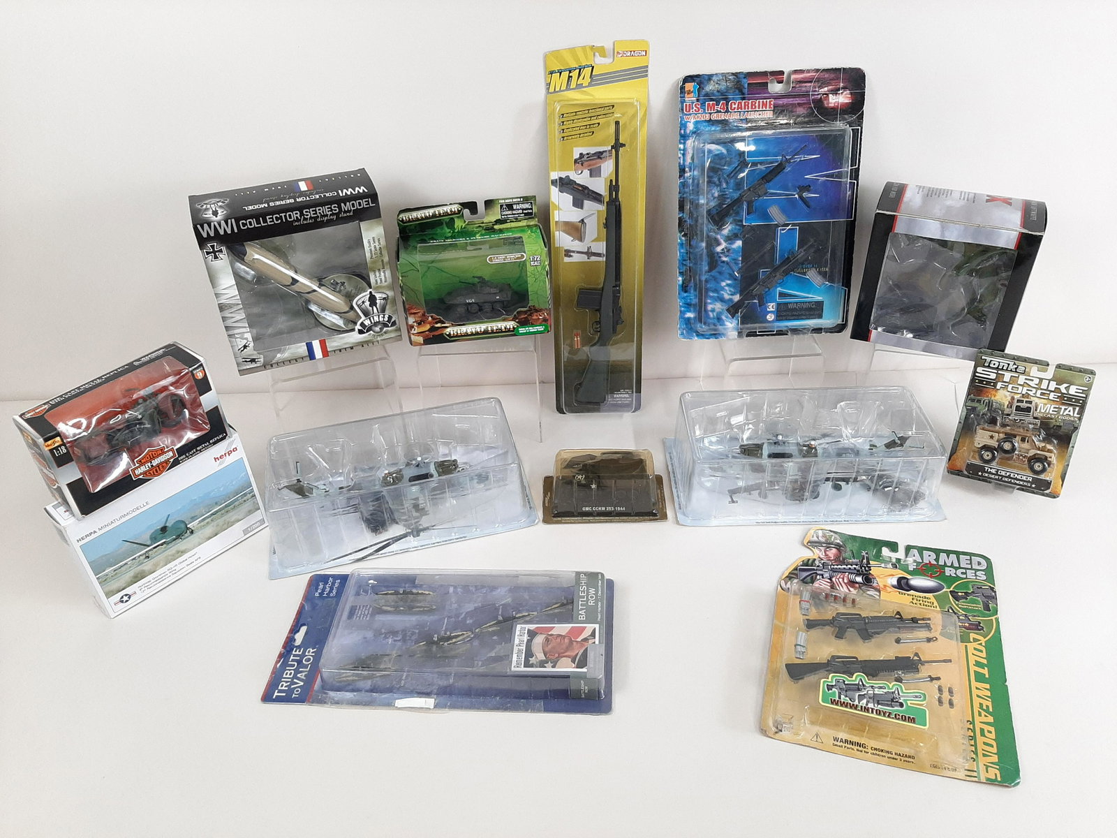 13 Military Die Cast Vehicles and Aircraft: Also includes accessories. IMPORTANT: Before bidding, please read the terms and conditions. When you registered for the auction you agreed to these terms and will be required to comply with them.