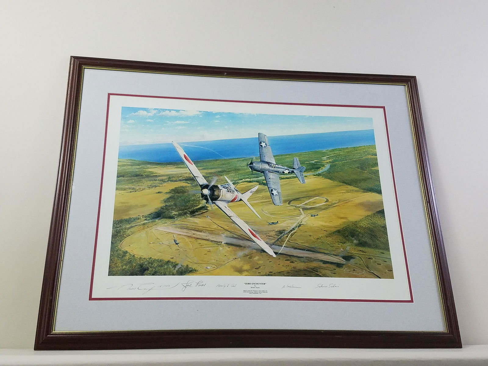 Robert Taylor "Zero Encounter" Autographed Print (1 of 5)