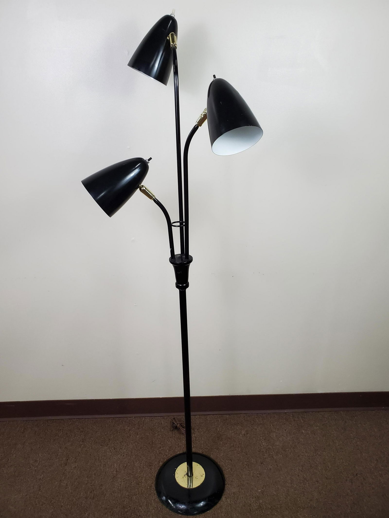 Mid Century Modern Multi Head Black Floor Lamp (1 of 2)