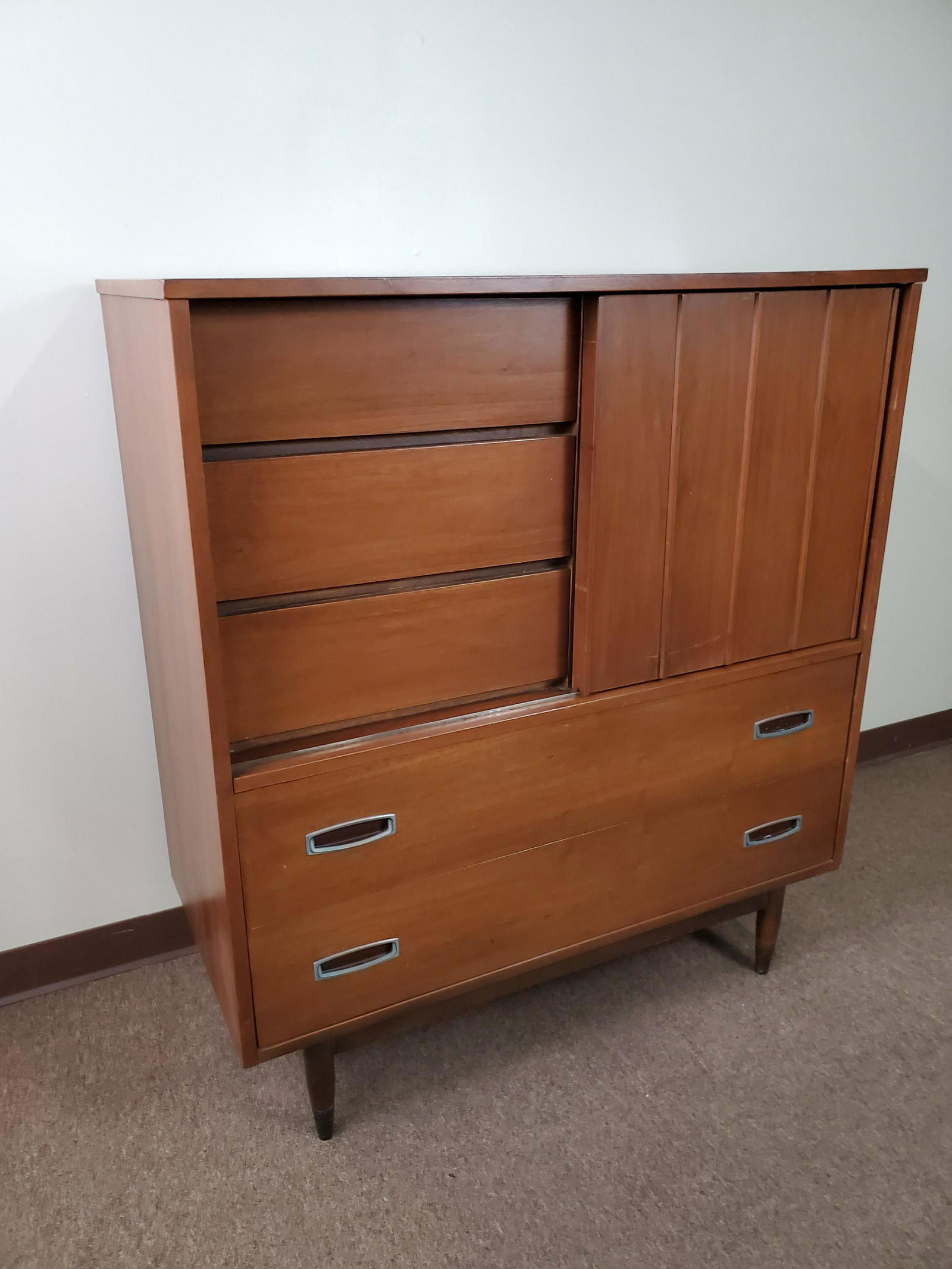 Mainline by Hooker Mid Century Modern Tall Chest (1 of 6)