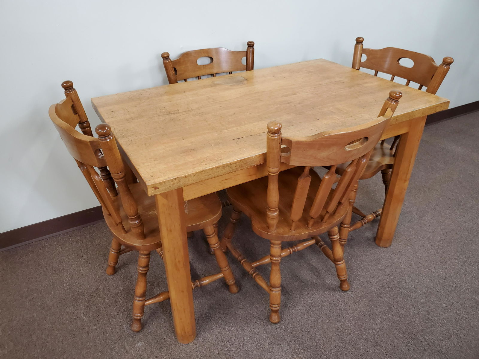 Vintage Table & 4 Chairs (1 of 7)