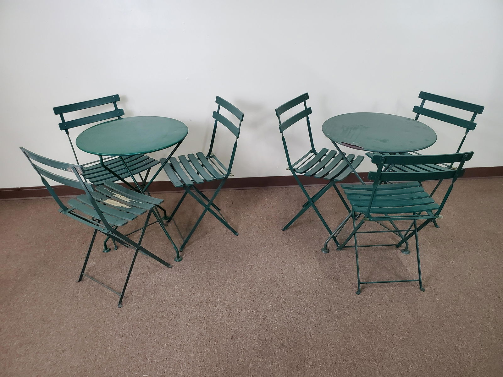 2 Folding Tables & 6 Blot Galland Chairs (1 of 8)