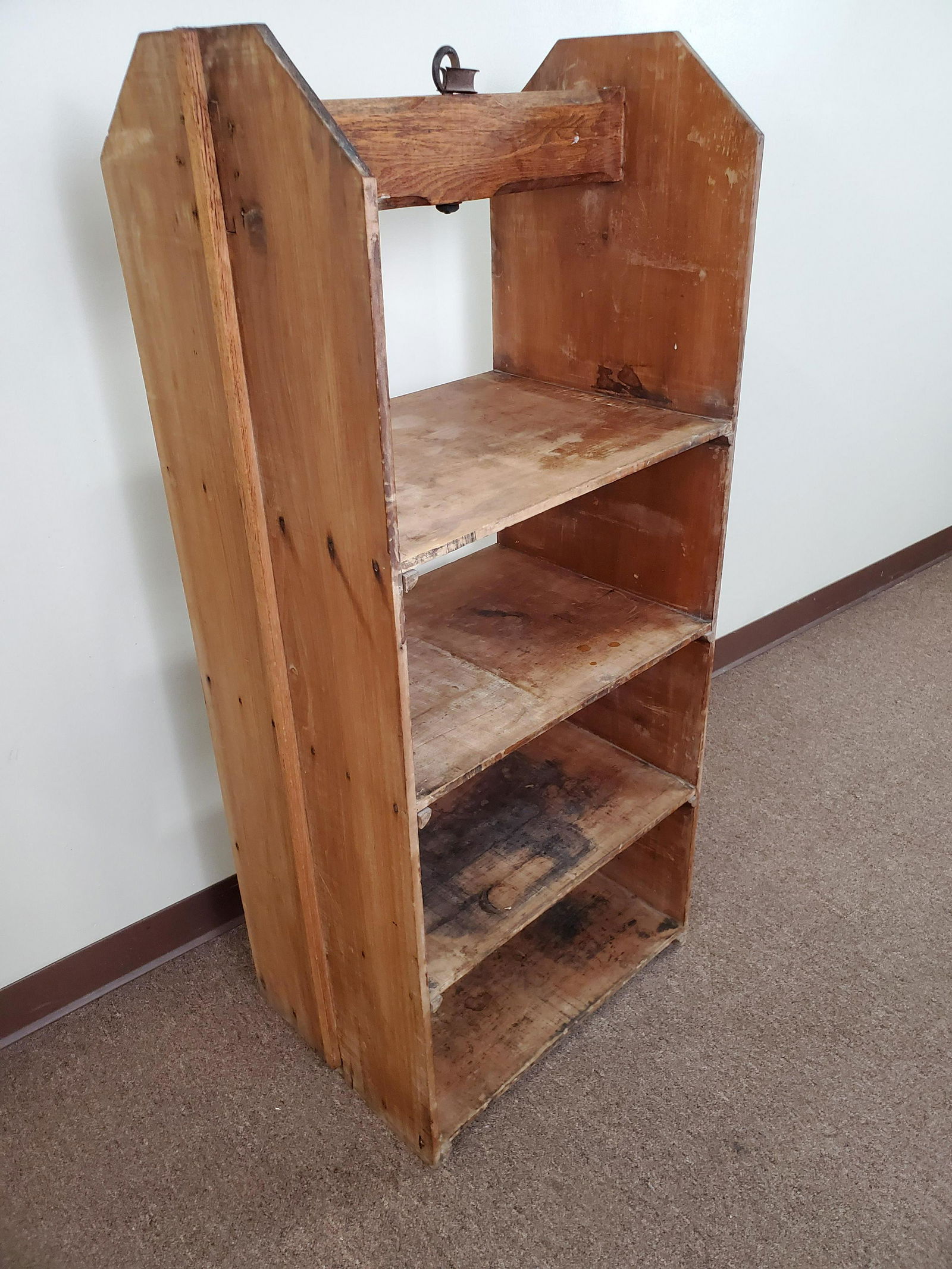 Butler's Dumb Waiter: 22" wide X 16" deep X 51 1/2" high. IMPORTANT: Before bidding, please read the terms and conditions. When you registered for the auction you agreed to these terms and will be required to comply with t