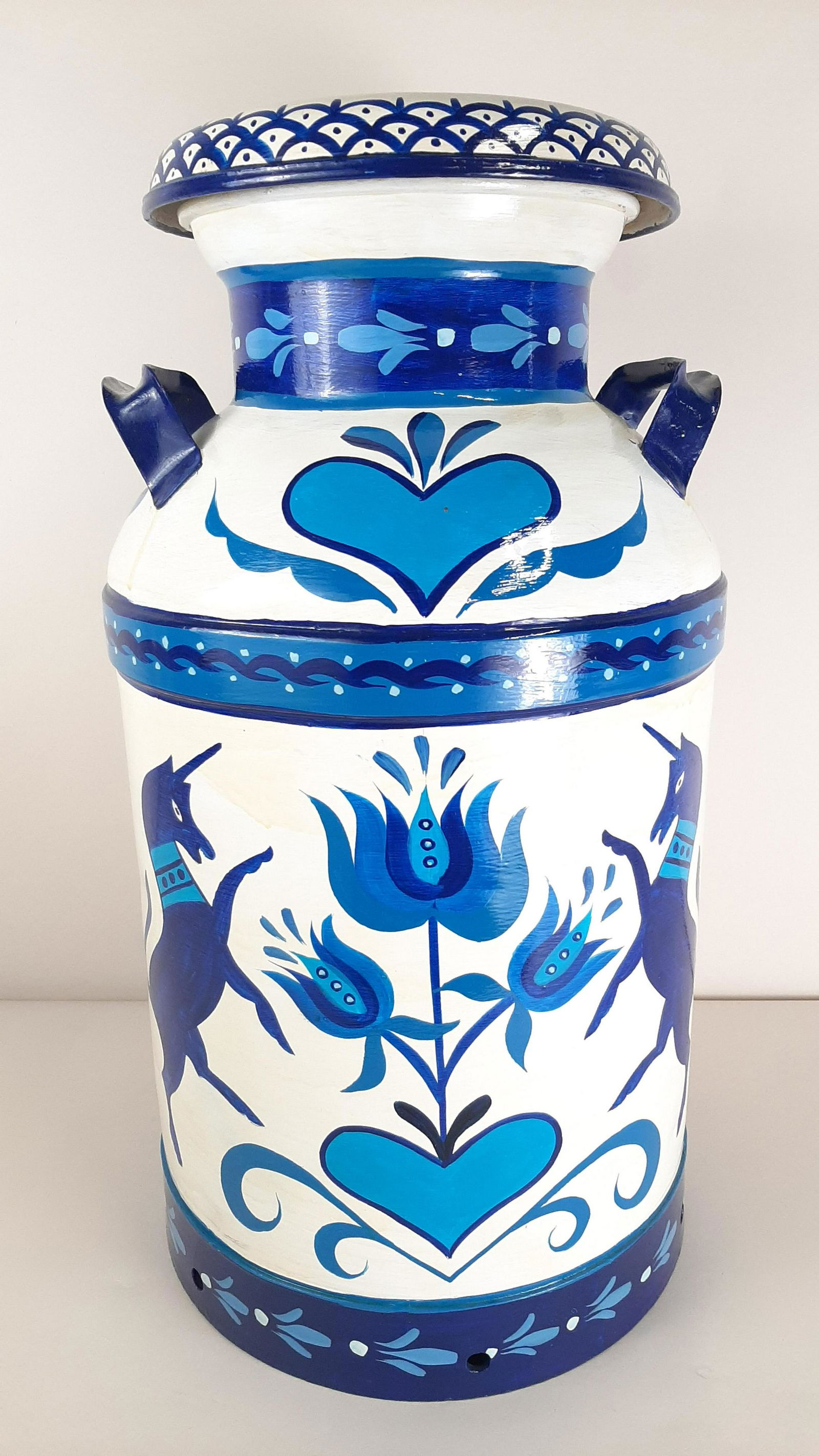 Johnny Claypoole Painted Milk Can (1 of 6)