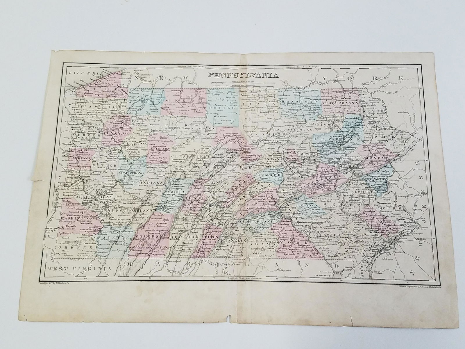 1877 Pennsylvania Map (1 of 5)