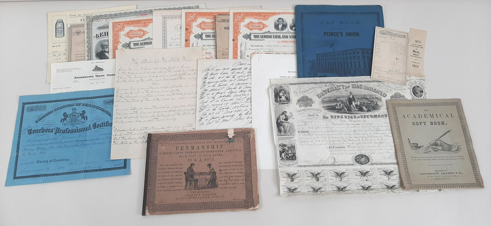 Grouping of PA Documents, Letters, and Bill Heads (1 of 20)