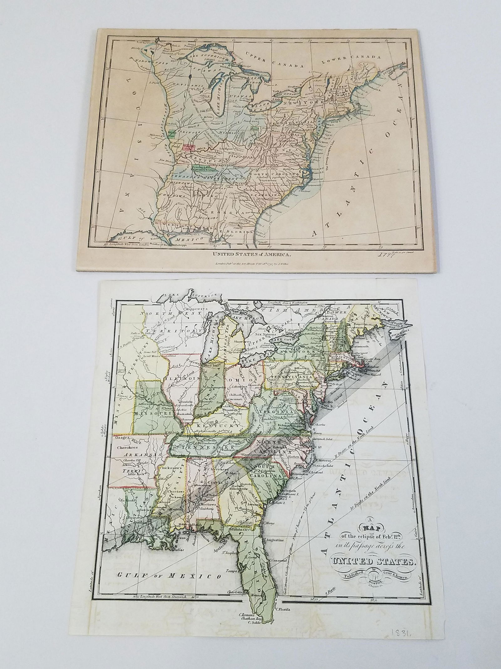2 18th/19th C United States Maps (1 of 7)