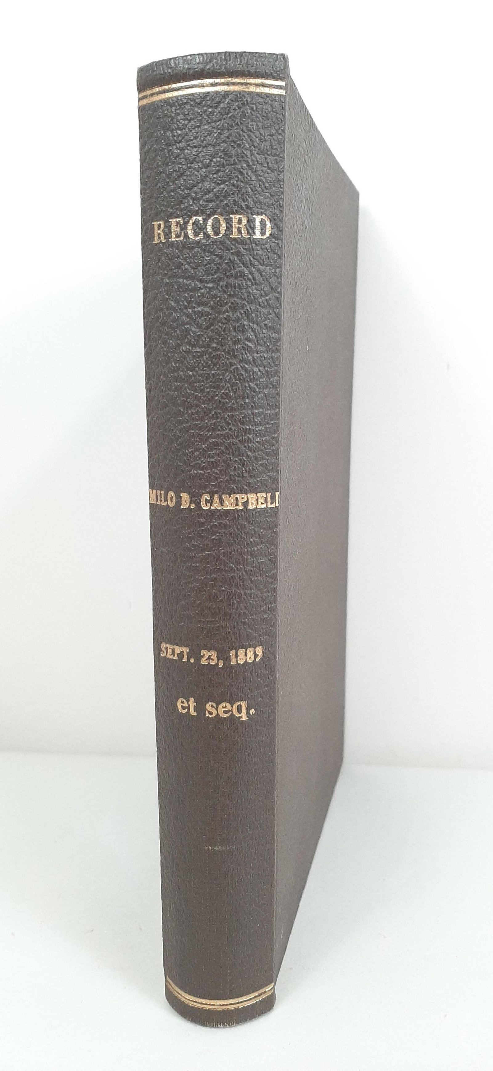 1889 Milo D. Campbell Jokes, Humor and Anecdotes: First entry September 23, 1889. Filled to page 87. IMPORTANT: Before bidding, please read the terms and conditions. When you registered for the auction you agreed to these terms and will be required t
