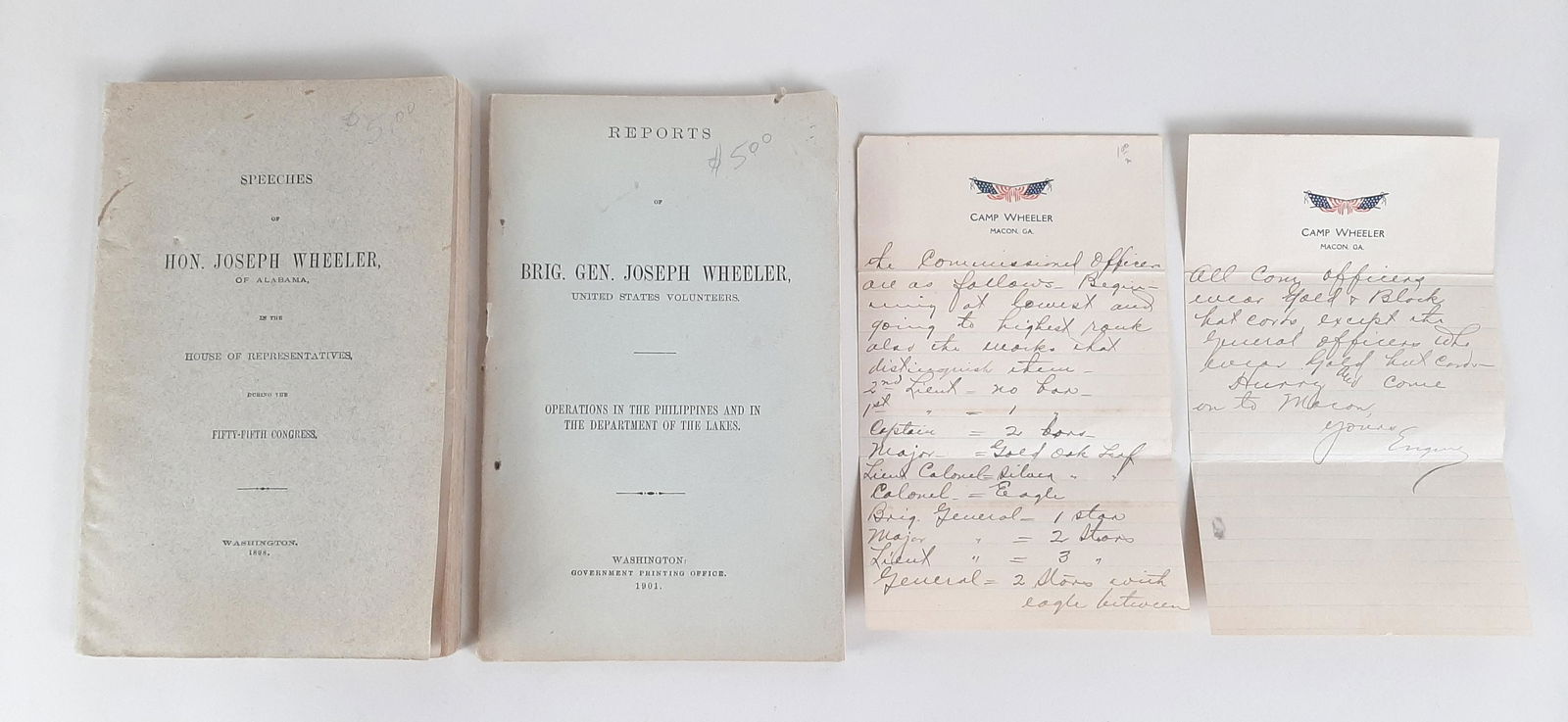 Camp Wheeler, Georgia Commissioned Officers List (1 of 6)