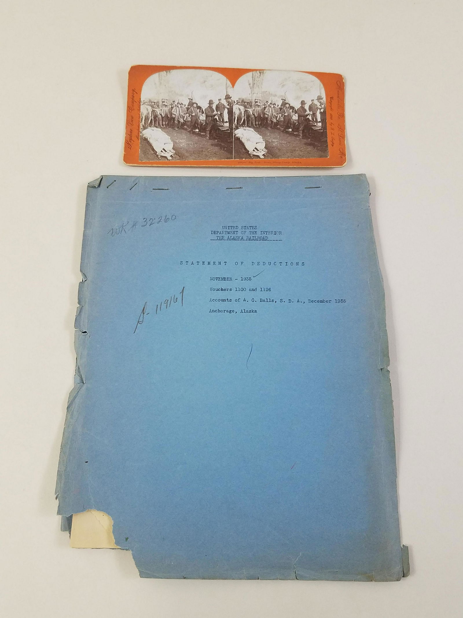 Alaska Railroad Statement and Stereoview Cards (1 of 11)