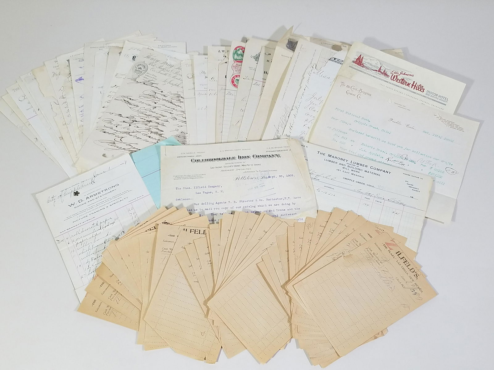 72 Western States Bill Heads and Receipts (1 of 6)