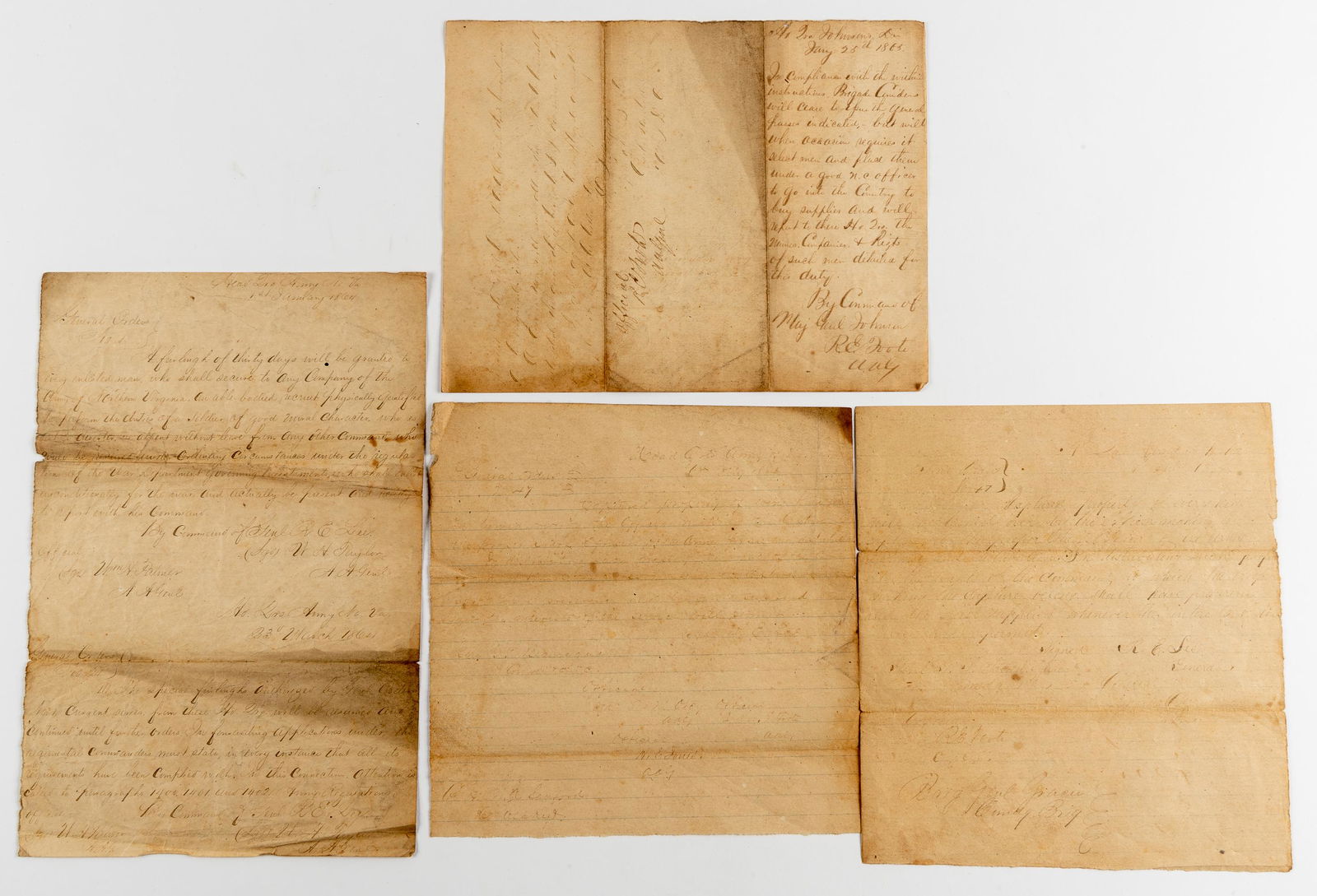 General Orders No. 1, 1864 by Command of Gen. Lee (1 of 9)