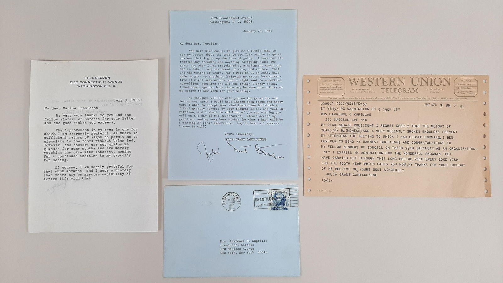 3 Pcs Julia Grant Cantacuzene Correspondence (1 of 3)