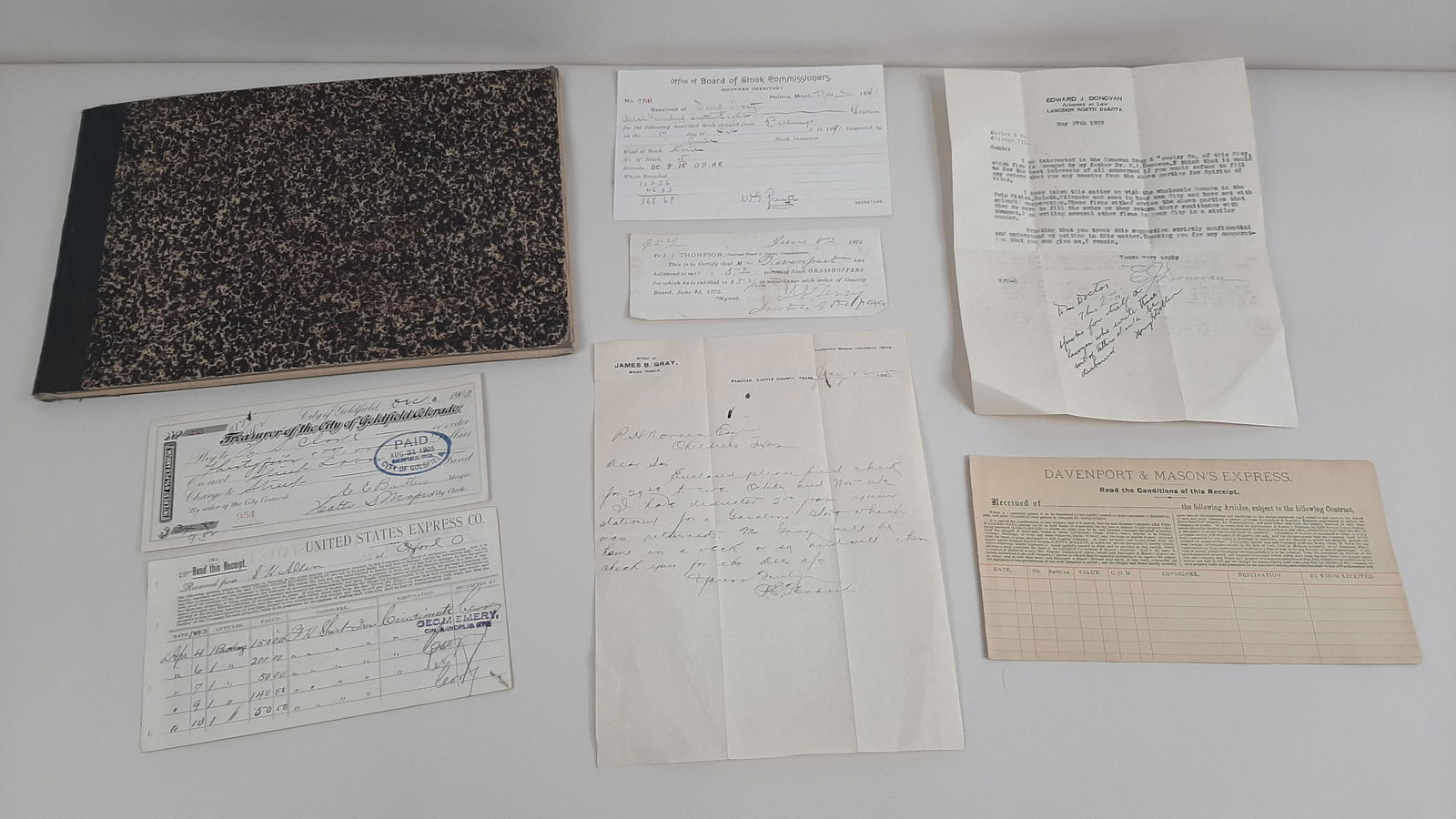 8 Western States Documents and Letters (1 of 11)