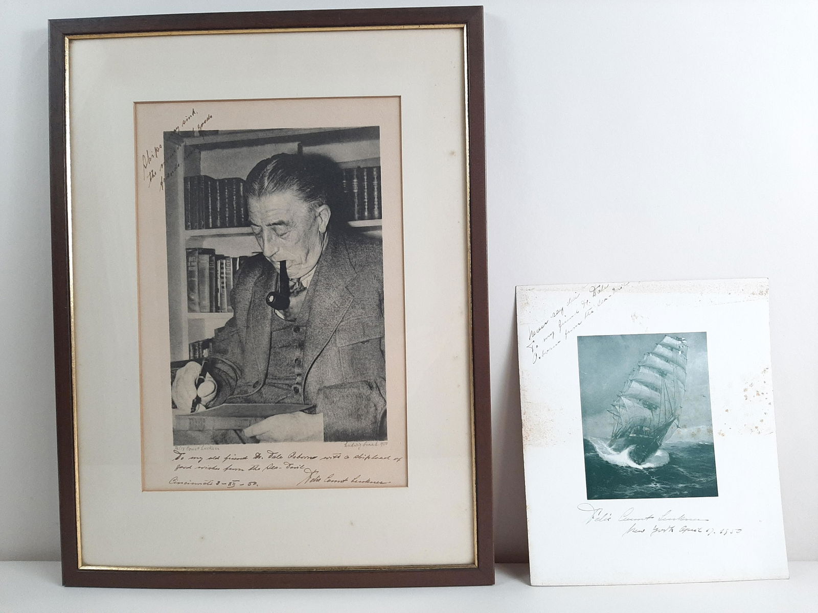 2 Count Felix "Sea Devil" Luckner Autographs (1 of 5)