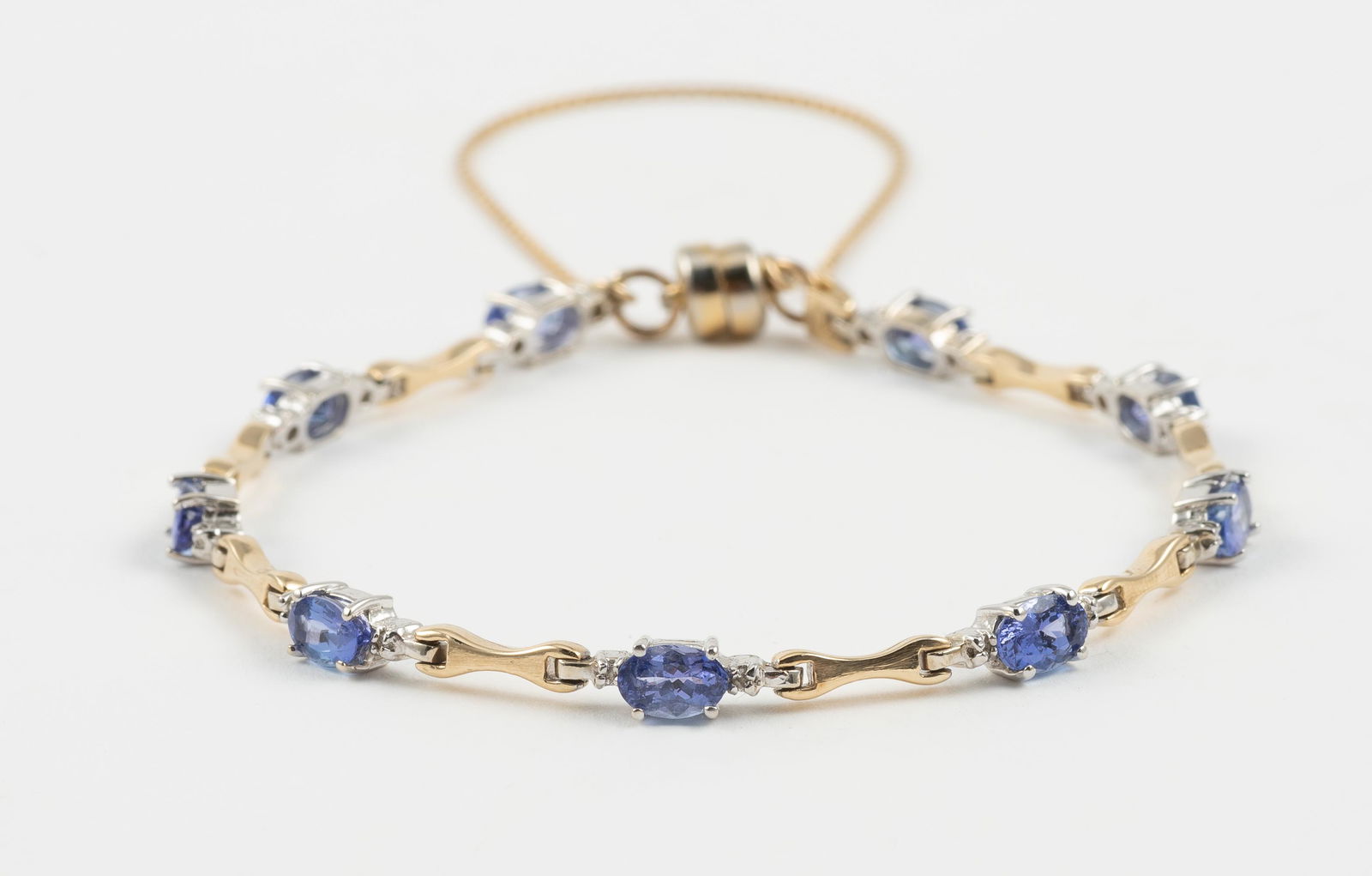 14K Tanzanite & Diamond Bracelet (1 of 6)