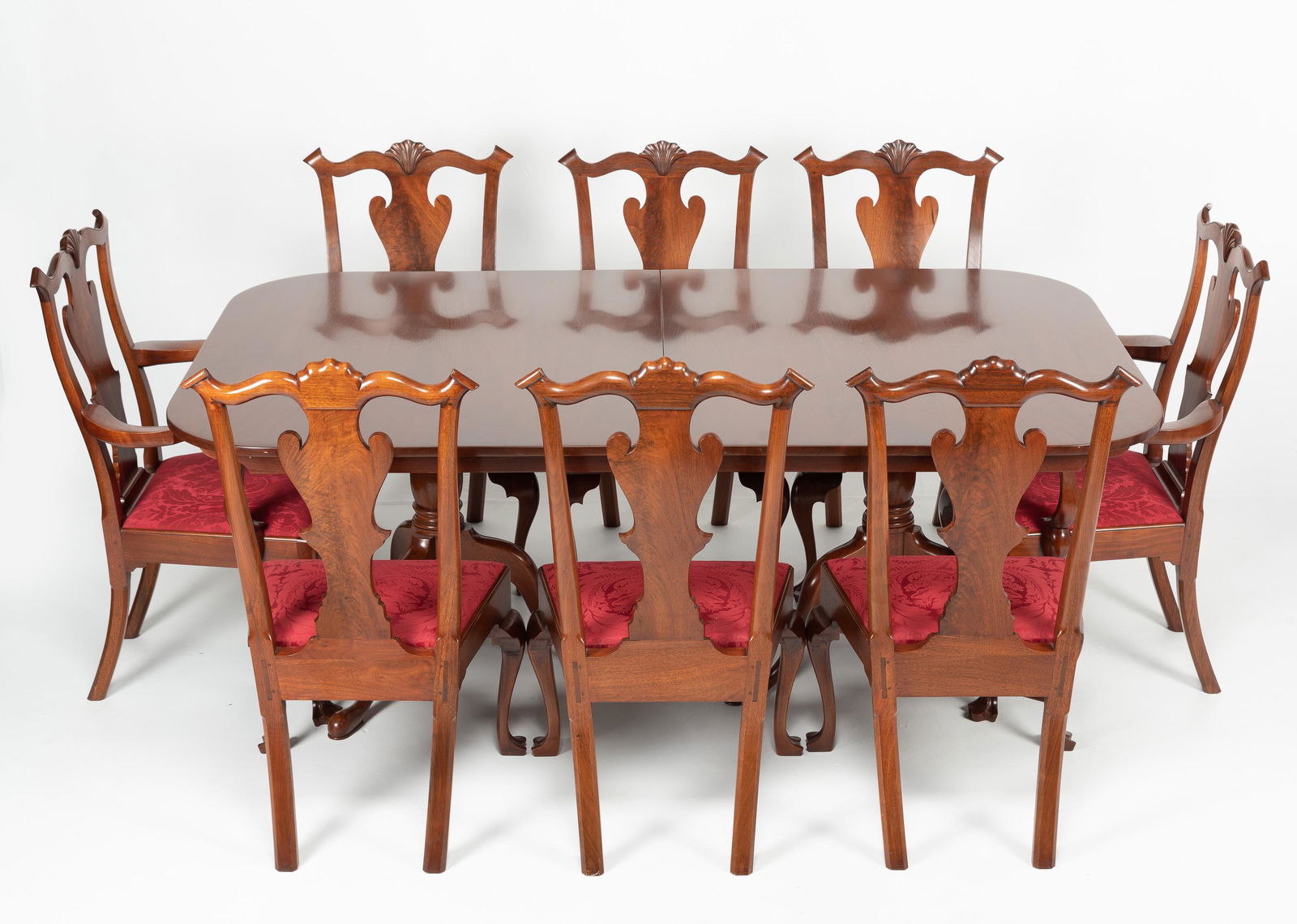 Irion Company 9 Pc Walnut Dining Suite (1 of 14)